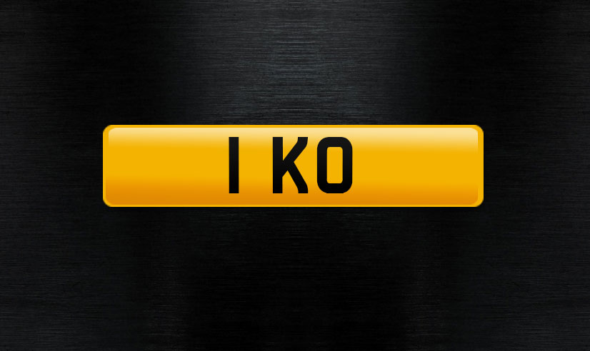! KO personal number plate