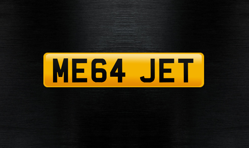 ME64 JET number plate